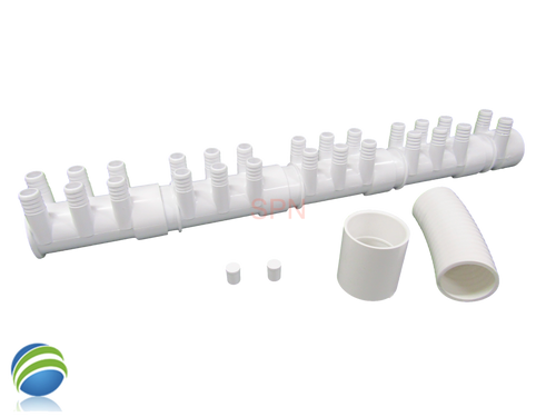 Water Manifold, Base Kit,  2" with (26) 3/4" Outputs & Coupler Video How To