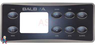 E8 Overlay, Balboa, Deluxe Digital, Jet, Blower, Light, VL801D