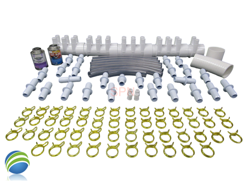 Manifold Hot Tub Spa Dead End (26) 3/4" Outlets with Coupler Glue Kit Video How To