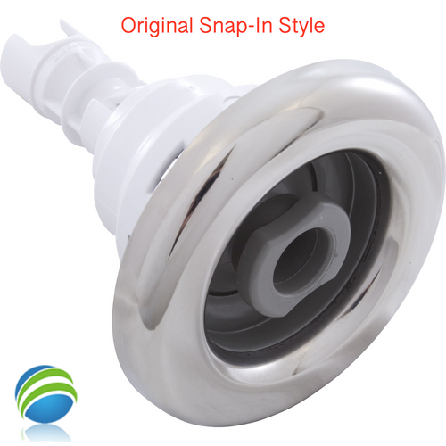 Poly Storm 3-3/8" Snap In Jet, Directional SS/Gray- 3-3/8" - New Style!