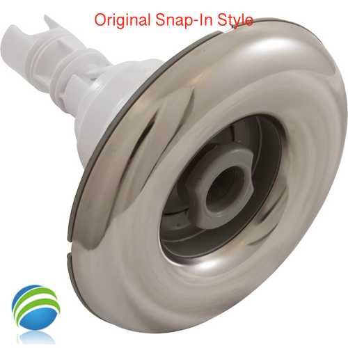 Poly Storm 4" Snap In Jet Insert, Directional SS/Gray- Original Style!