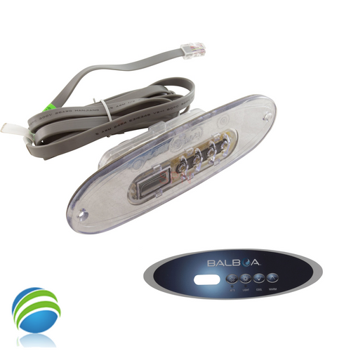 Balboa VL260 / MVP260 Oval Topside Control Panel - Jets, Light, Cool, Warm