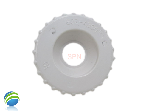 Replacement 1" Waterfall or Neck Jet Diverter Cap, White, On/Off, Single Port