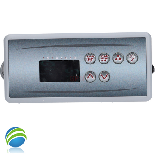 Gulf Coast Spas Rectangle Topside Control w/ Overlay, 2004-2005 Models