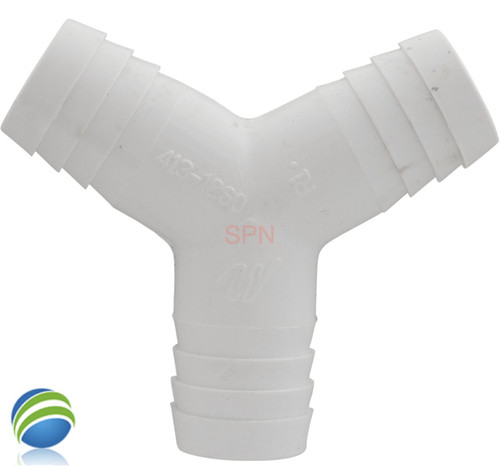 Wye 3/4" Ribbed Barb 120deg