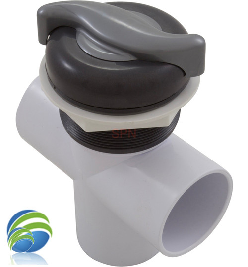 Diverter Valve, "S" Handle, 3-3/16" Hole Size, 3-Way, 2" Slip x 2" Slip X 2" Slip.