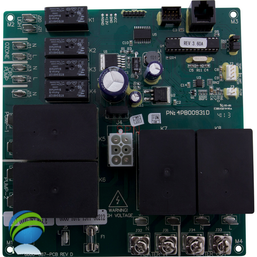 Jacuzzi & Sundance Spas LX-15 Circuit Board, Circ Pump Only, 2002 +, Rev 3.61