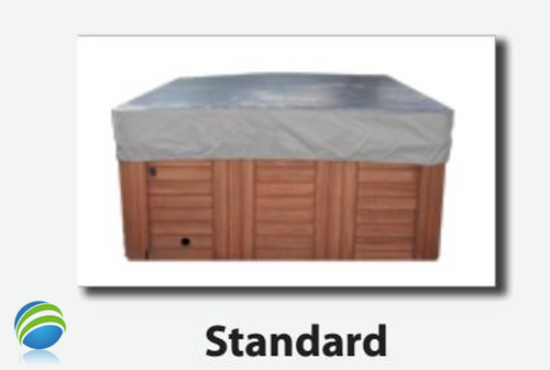 Hot Tub Cover Cap - 7' x 7' x 12"  Silver/Gray