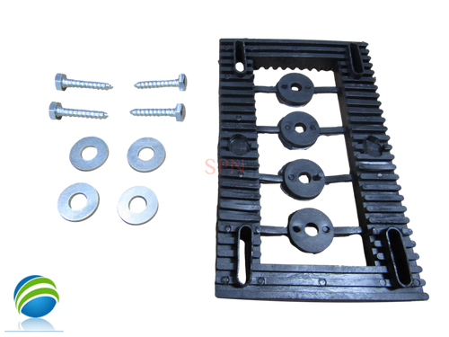 Pump Motor Base with Screw Kit, Rubber, 48 & 56 Frame, Vibration Dampener