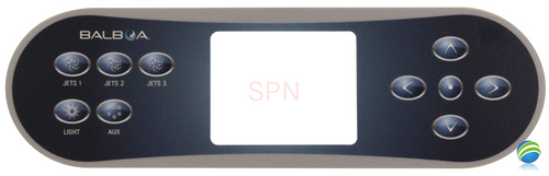 Overlay Sticker, Balboa TP700, 3 Pump, 10 Button