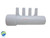 Air Manifold, 3/8" Barb, 4 Port, 1" Street x 1" Spigot