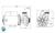 The inlet and outlet measure about 2 5/16" across the threads..
Complete Pump, Aqua-Flo, FMHP, 2.0HP, 230v,48fr, 1-1/2", 1 or 2 Speed 8.5A