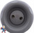 Jet Internal, Pentair, Cyclone Jet, 5" face diameter, Twin Roto, 5 Scallop, Dark Gray