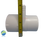 The manifold featured in this kit is Open on both ends.. One end receives a 2" Pipe or fitting that would measure 2 3/8" OD and on the other end glues inside of a 2" fitting that would measure 2 3/8" Inside Diameter..