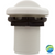HydroAir 1/2" Top Draw Air Control Valve, White - Side View
