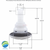 Jet Typhoon Directional, 3-3/8" SS Graphite Gray