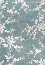 Louis De Poortere SAKURA COLLECTION 9850 Lake Blue Louis De Poortere SAKURA COLLECTION 9850 Lake Blue