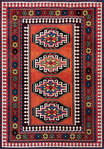 Louis De Poortere ANTIQUARIAN COLLECTION Antalia 9844 Red Mix 