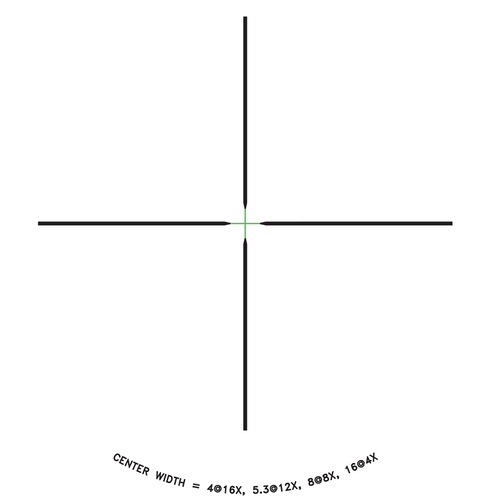 Trijicon Credo HX 4-16x50 Green Duplex Reticle Trijicon Credo HX 4-16x50 Green Duplex Reticle