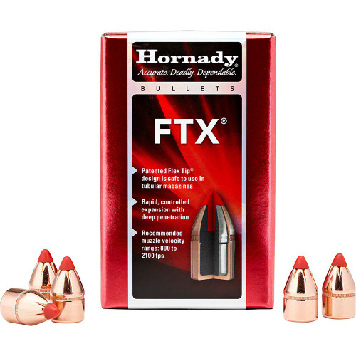 Hornady FTX Pistol 45 cal. (.452) 200 gr Bullets, Box of 50 - 45215