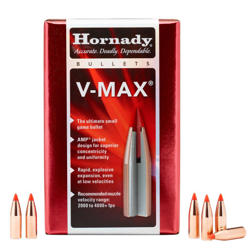 Hornady V-Max 22 Cal. (.224) 50 gr. Bullets, Box of 100 - 22261