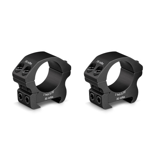 Vortex Pro 1" Rings, Low, Matte - PR1L