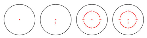 Sig Sauer Romeo8TAMR Quad Ballistic Dot Reticle Sig Sauer Romeo8TAMR Quad Ballistic Dot Reticle