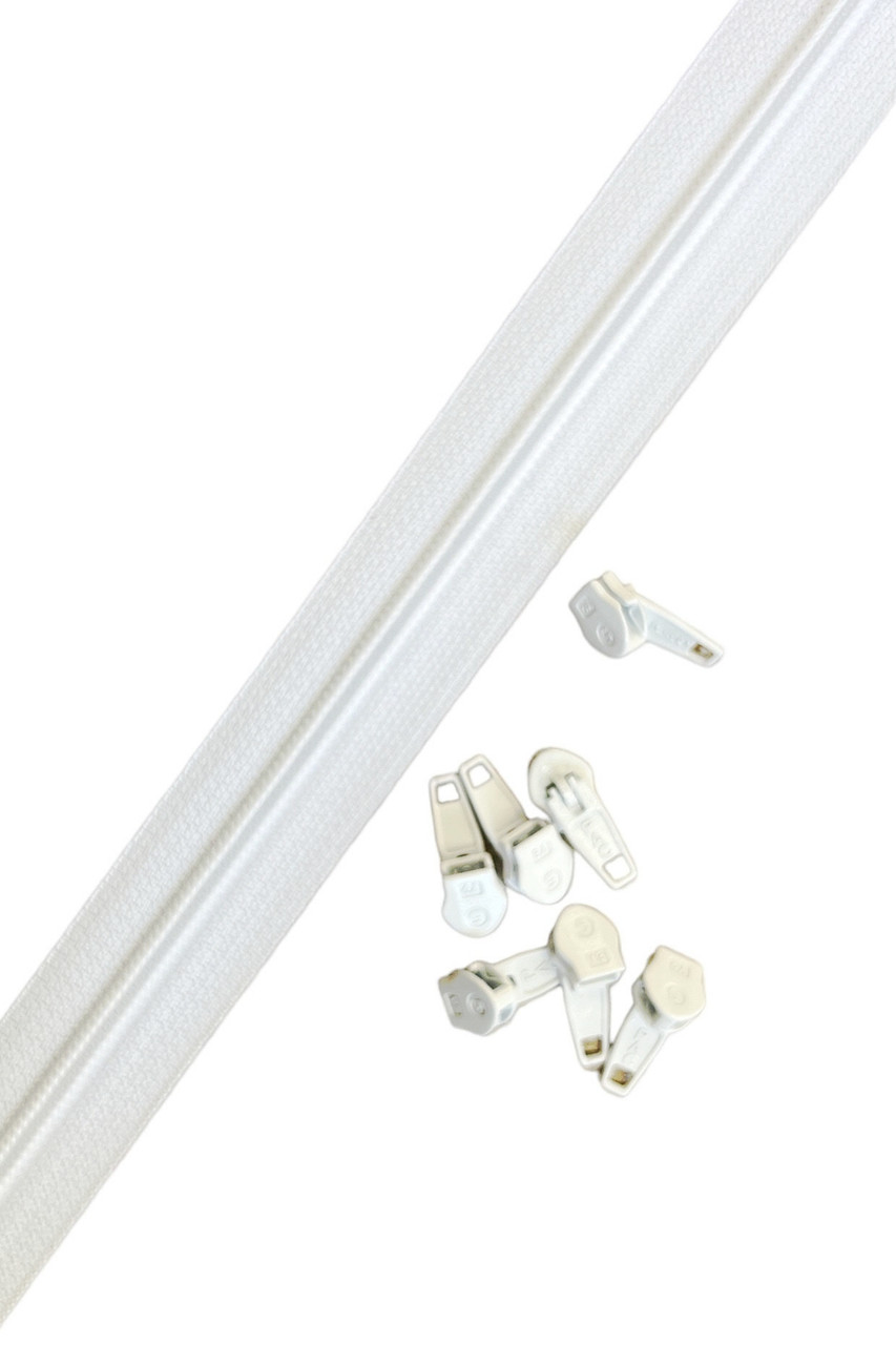 White Zipper Tape