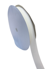 1" White Fastener Sew On - Hook Only/Rough side (50 YD ROLL)