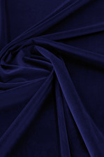 Como Navy Polyester Velvet