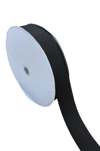 1 Black Fastener Adhesive Backed - Hook Only/Rough side (25 YD