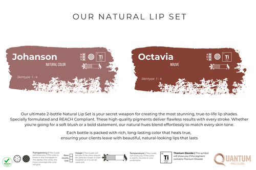 Quantum PMU Colors Platinum Label - Natural Lip Set Quantum PMU Colors Platinum Label - Natural Lip Set