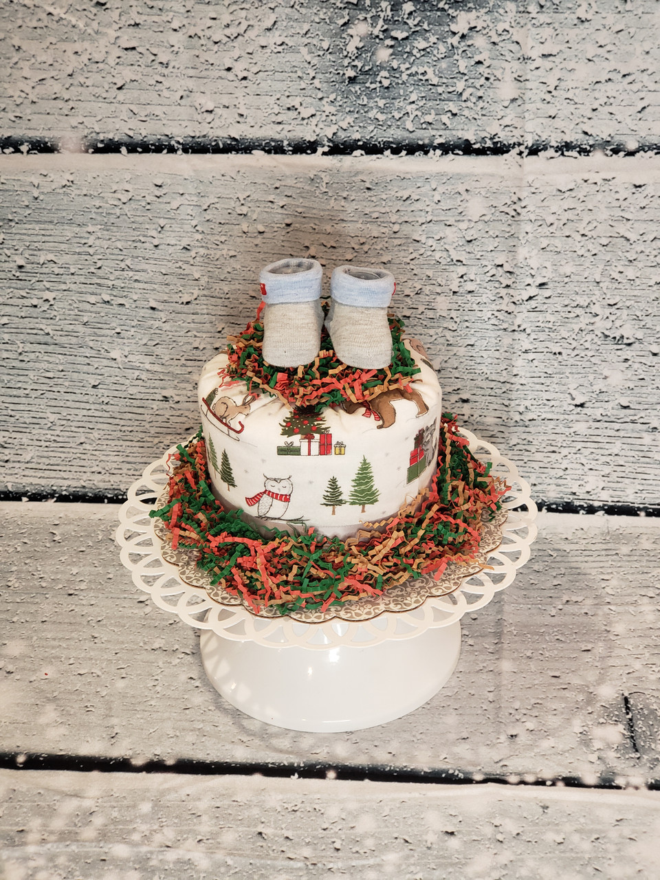 DIY Snowman Diaper Cake - Suburban Wife, City Life