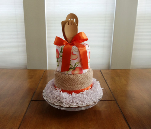 Red Cream Green Merry Christmas Kitchen Towel Cake Bountifuls