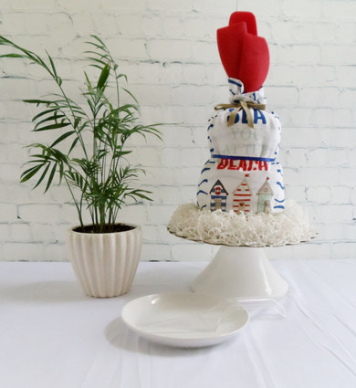 Sea You at the Beach Kitchen Towel Cake