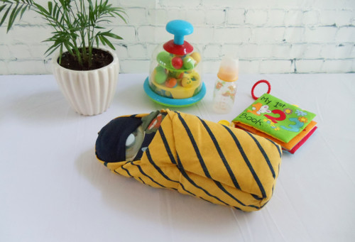 "Friendly Foxes" Boy's Swaddle Diaper Baby