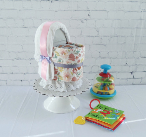 Stay Wild Bassinet Diaper Cake
