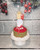 New Red/Green/White Happy Holidays Kitchen Towel Cake