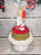 New Red/Green/White Happy Holidays Kitchen Towel Cake