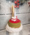 New Red/Green/White Happy Holidays Kitchen Towel Cake
