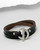 Assorted leather double wrap bar clasp bracelet