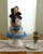 Blue Coffee Kitchen Towel Cake