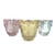 Pastel Mercury glass tea light holder set of 3