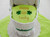 St. Patrick's Day bassinet diaper cake picture of baby bib that says " Happy go lucky".