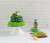 Green Dino Bundt Diaper Cake - side