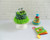 Green Dino Bundt Diaper Cake - side