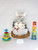 Grey Elephant Grow With Me Diaper Cake - middle