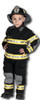 Child Fire Fighter Costume with Helmet- Black