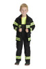 Personalized Kids Jr Kids Firefighter Costume - Black