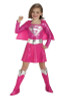 Pink Child Supergirl Costume